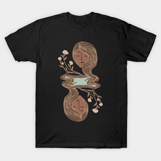 Queen Goddess of Reflection T-Shirt by Cecilia Mok